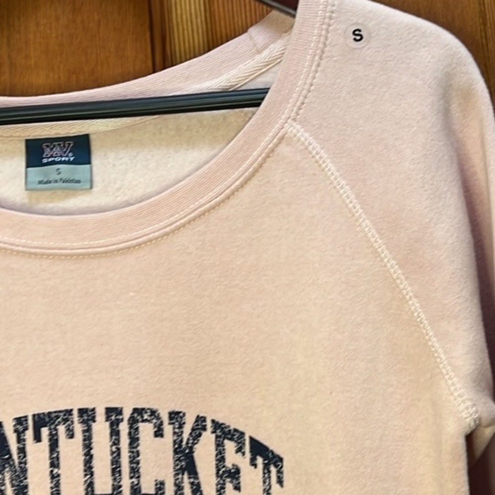 Nantucket Sweatshirt Crewneck popover, Dusty-pink / Size S / NWT - Picture 9 of 12
